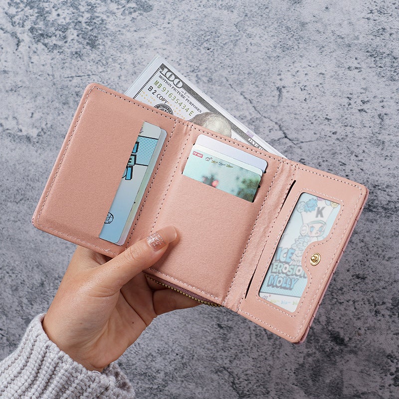 Multifunctional Solid Color PU Leather Wallet, RFID Blocking Design Portable Daily Storage Purse for Cards Cash Coin Business Use - Image 2