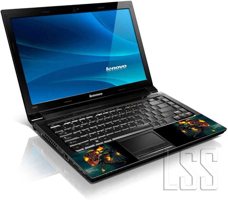 إل أس أس غطاء جلد لابتوب 15 15.6 مع نقش ديناصورات ملونة لـ HP وDell وLenovo وApple وAsus وAcer وCompaq - يناسب 13.3 و14 و15.6 و16 بوصة (وسادتان للمعصم مجانًا) - Image 2