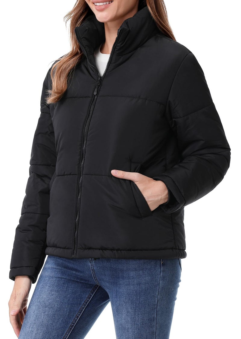 TDYPCI Women's Warm Winter Coat Waterproof Puffer Jacket Full-Zip Lightweight Winter Jacket - Image 5