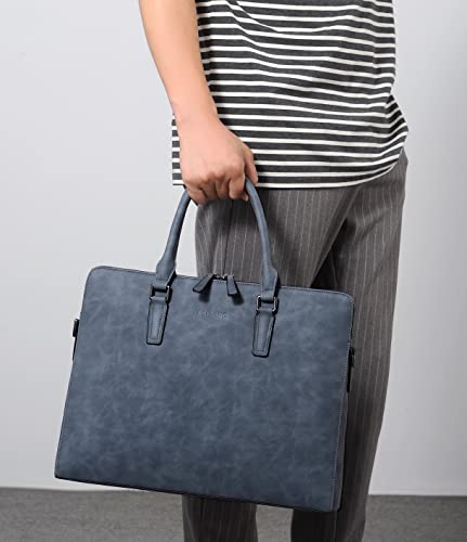 FSD.WG FSD. WG Business Bag Leather Messenger Bag Water Resistant Business Travel Briefcase Handbag Briefcase for Men - Image 3
