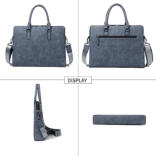 FSD.WG FSD. WG Business Bag Leather Messenger Bag Water Resistant Business Travel Briefcase Handbag Briefcase for Men - Image 4