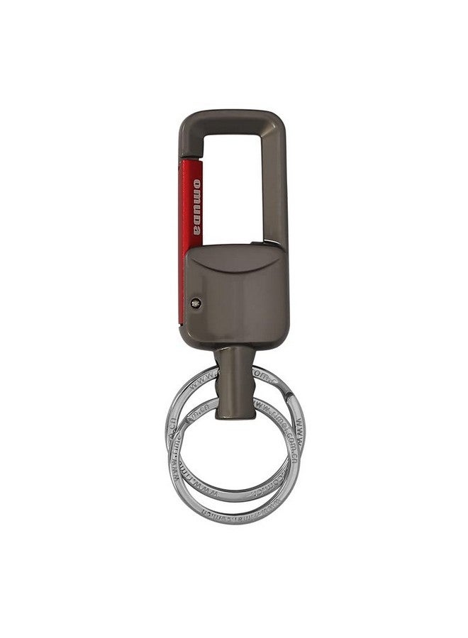 Omuda Premium and Stylish Hook Locking Metal Key Chain for Men & Women & for Gift (M-New F6) - Image 1