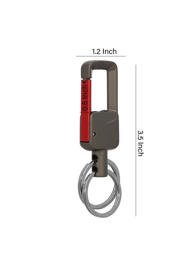 Omuda Premium and Stylish Hook Locking Metal Key Chain for Men & Women & for Gift (M-New F6) - Image 4