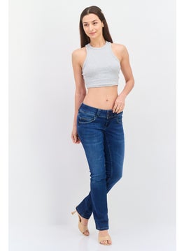 Pepe Jeans Women Regular Fit Washed Stretchable Jeans, Denim  - Image 4