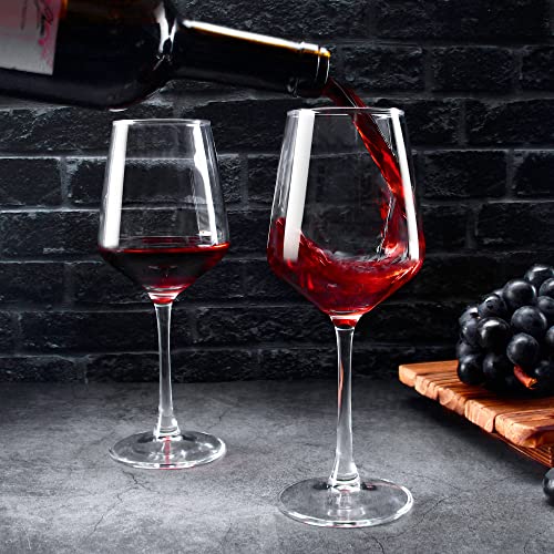 SHYRC Wine Glasses Set of 6, 12oz Clear Red/White Wine Glasses, Long Stem Glasses for Party, Wedding and Home - Image 5