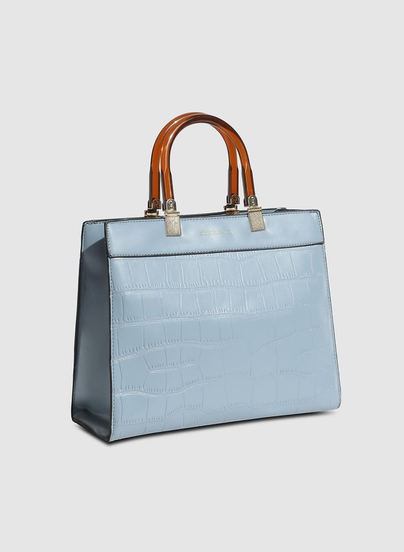 Haute Sauce Everyday Croc Handbag - Light Blue  - Image 1