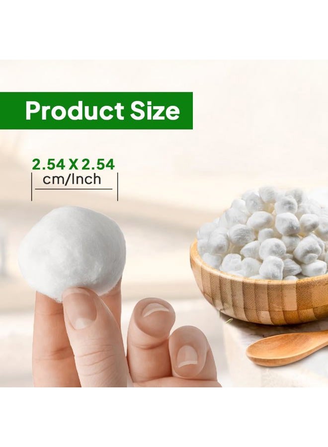 Spa Stix Cotton Balls. 500 Count Medium Size. Non Sterile Super Soft. - Image 2