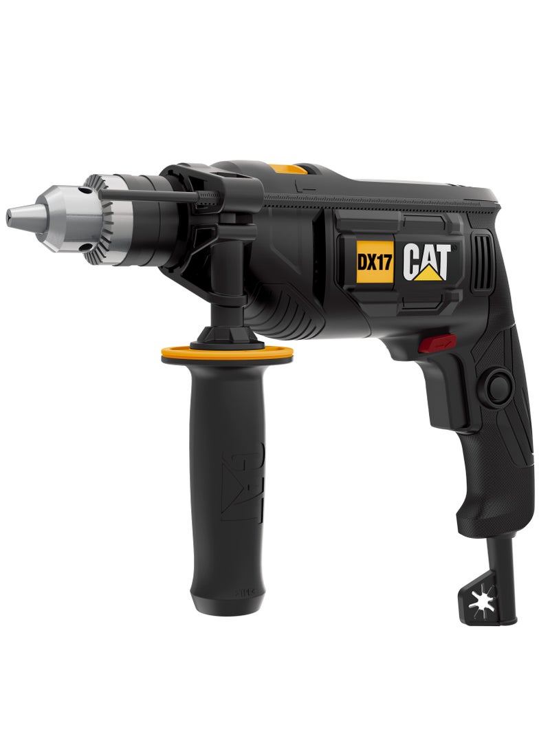 كاتربلر مثقاب كهرباء كات DX17.1 مقاس 13 مم 750 وات + طقم ريش حفر 8 قطع  - Image 3