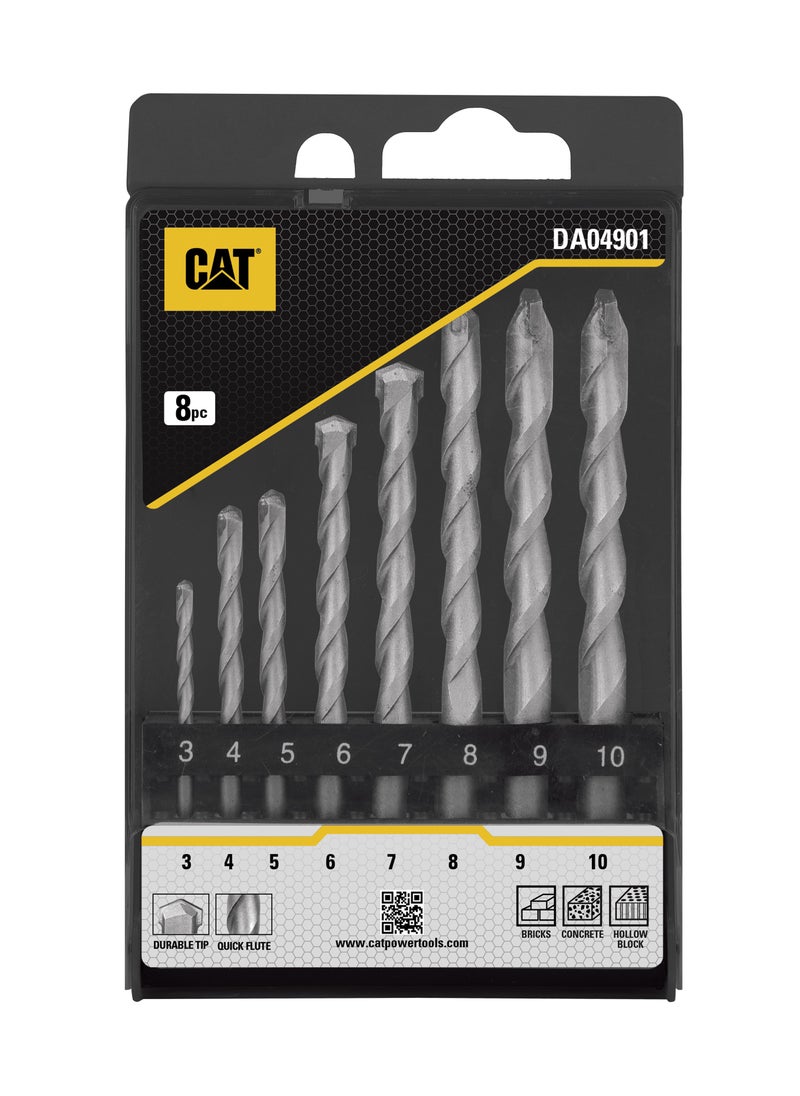 كاتربلر مثقاب كهرباء كات DX17.1 مقاس 13 مم 750 وات + طقم ريش حفر 8 قطع  - Image 4