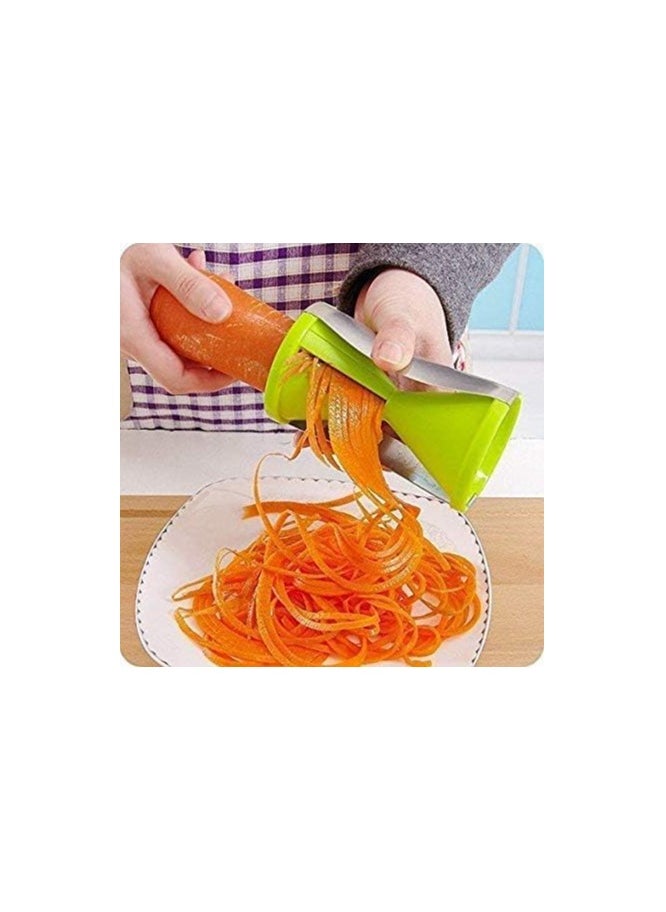 Generic - Glowick Stainless Steel and Fiber Grater Cutter Slicer Sharpener Veggetti Spiral for Vegetables, Noodle (1Pcs) - Image 1