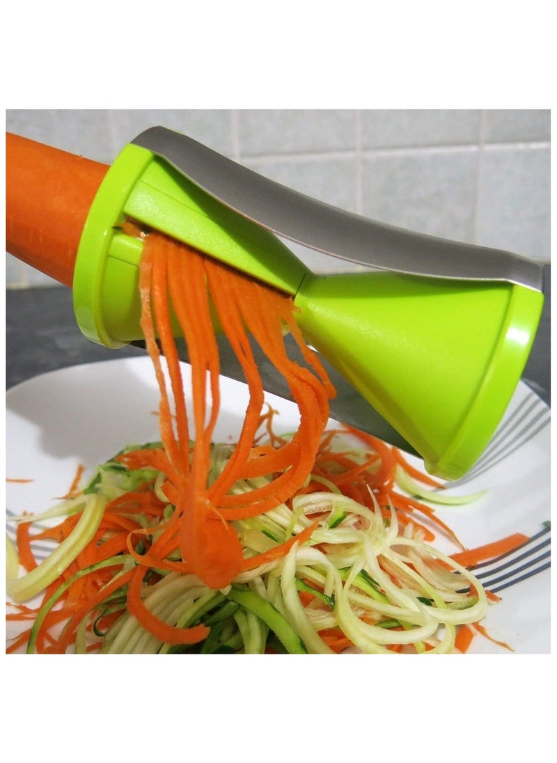 Generic - Glowick Stainless Steel and Fiber Grater Cutter Slicer Sharpener Veggetti Spiral for Vegetables, Noodle (1Pcs) - Image 1