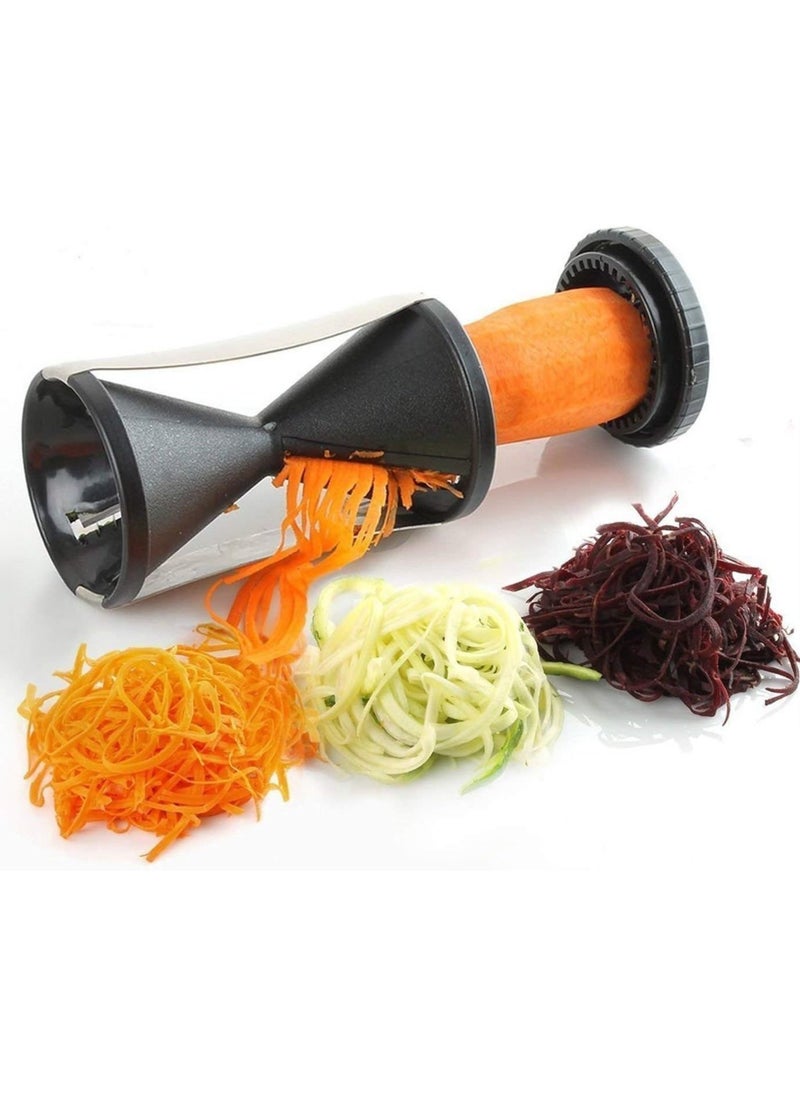 Generic - Glowick Stainless Steel and Fiber Grater Cutter Slicer Sharpener Veggetti Spiral for Vegetables, Noodle (1Pcs) - Image 1