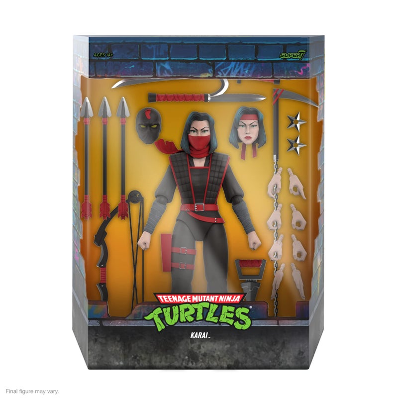 Super7 ULTIMATES! Teenage Mutant Ninja Turtles Karai - 7" TMNT Action Figure with Accessories Classic Cartoon Collectibles and Retro Toys - Image 2