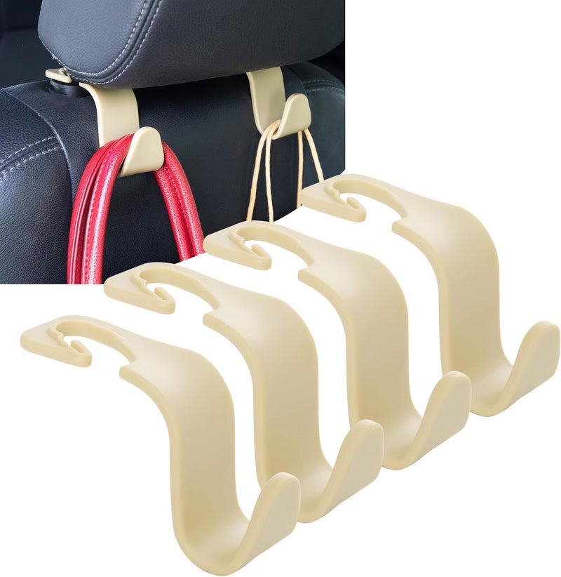 Amooca Car Seat Headrest Hook 4 Pack Organizer - Image 1