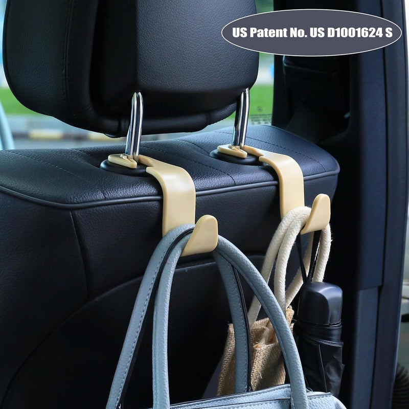 Amooca Car Seat Headrest Hook 4 Pack Organizer - Image 2