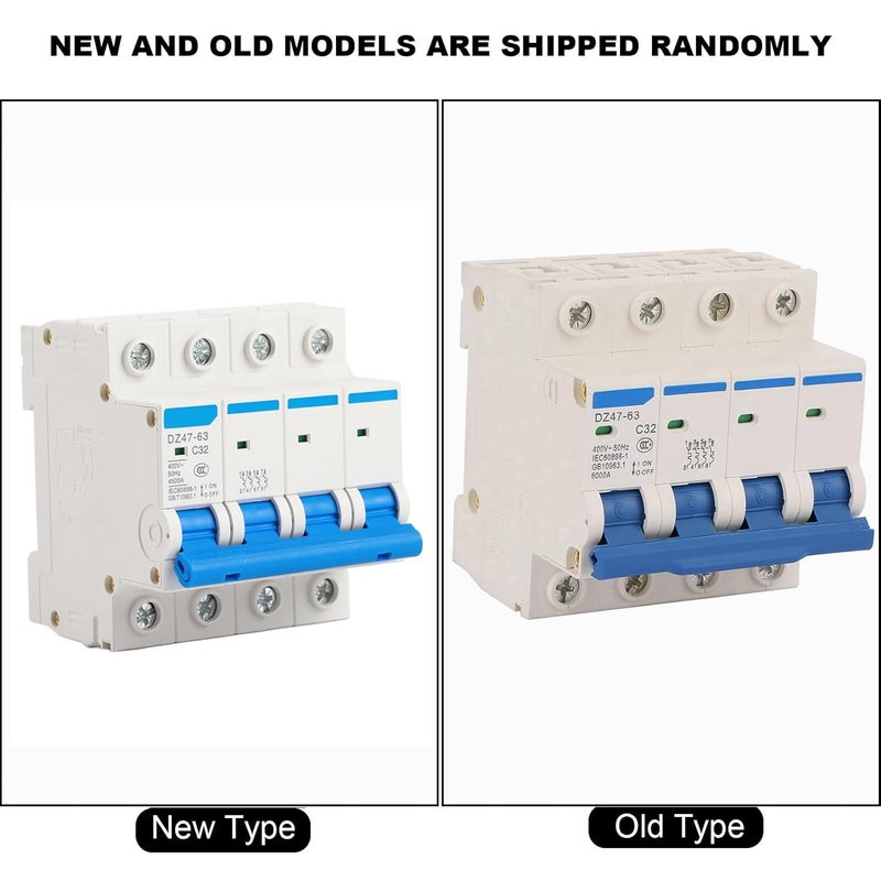klarako Miniature Circuit Breake, 4 Pole DIN Rail Mount Circuit Breaker Over Current Disconnect Switch Smart Circuit Breaker for Marine Power Systems - Image 5