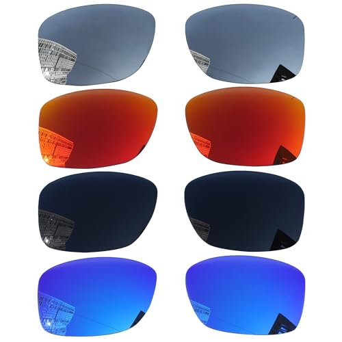 Acefrog عدسات بديلة مستقطبة من Acefrog 4 أزواج لنظارات Oakley Jupiter Squared OO9135، مقاومة للكسر، مضادة للخدش، تناسب مثالي، حزمة قيمة - Image 1