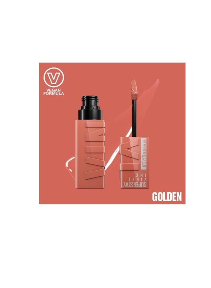 MAYBELLINE NEW YORK Superstay Vinyl Ink  Liquid Lipstick 105 Golden - 4.2ml - Image 3