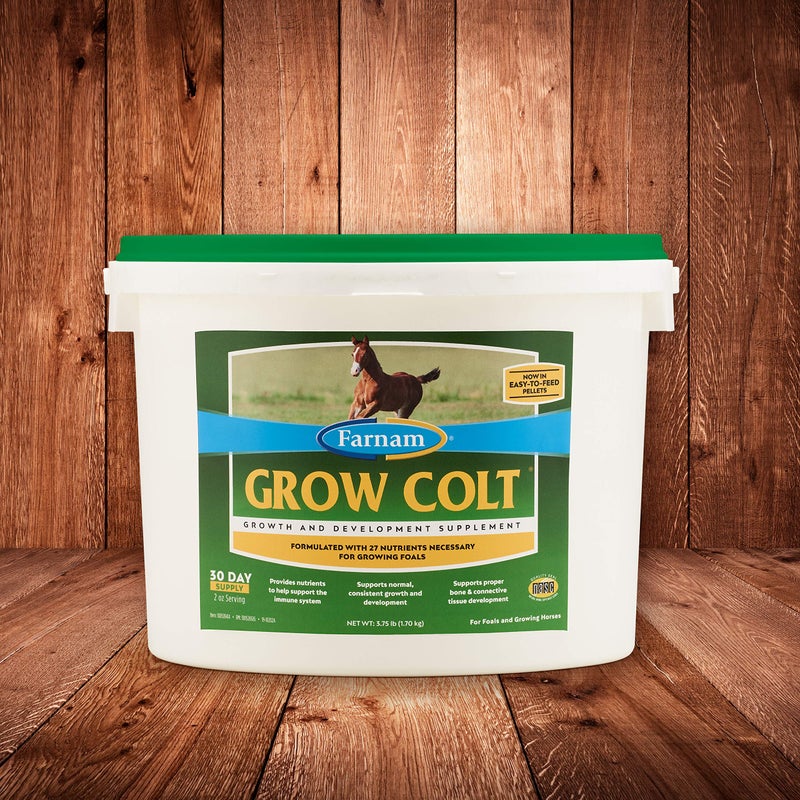 Farnam Grow Colt Supplement for Growth & Development, Supports Normal, consistent Growth in First Years of foal's Life, 3.75 lbs., 30 Day Supply - Image 1