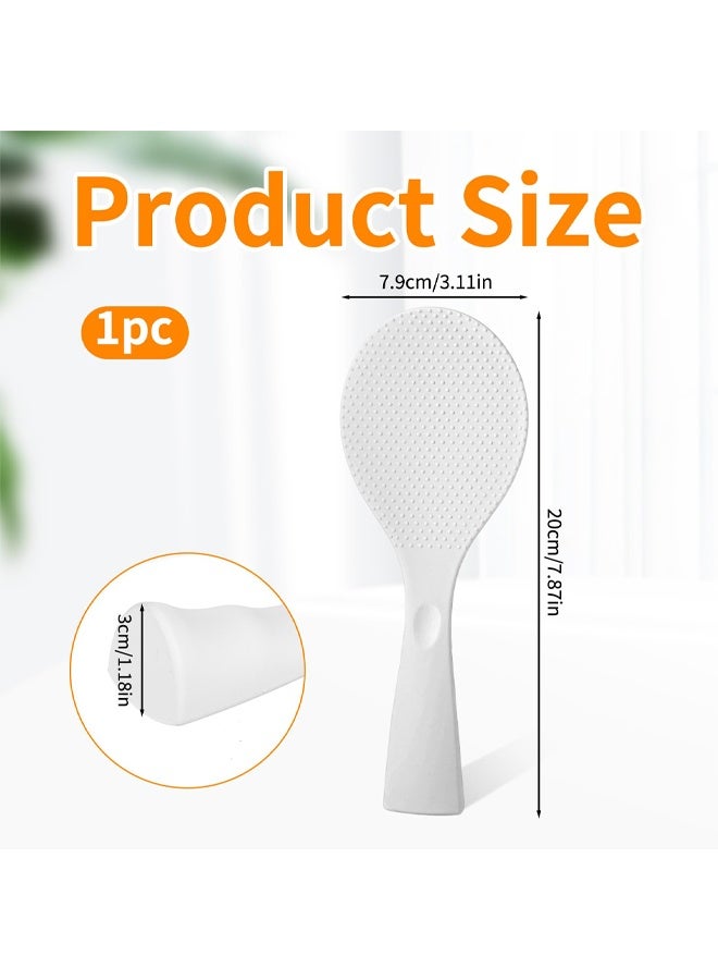 Non-Stick Silicone Rice Paddle Heat Resistant Standing Spoon for Kitchen Restaurant - Image 2