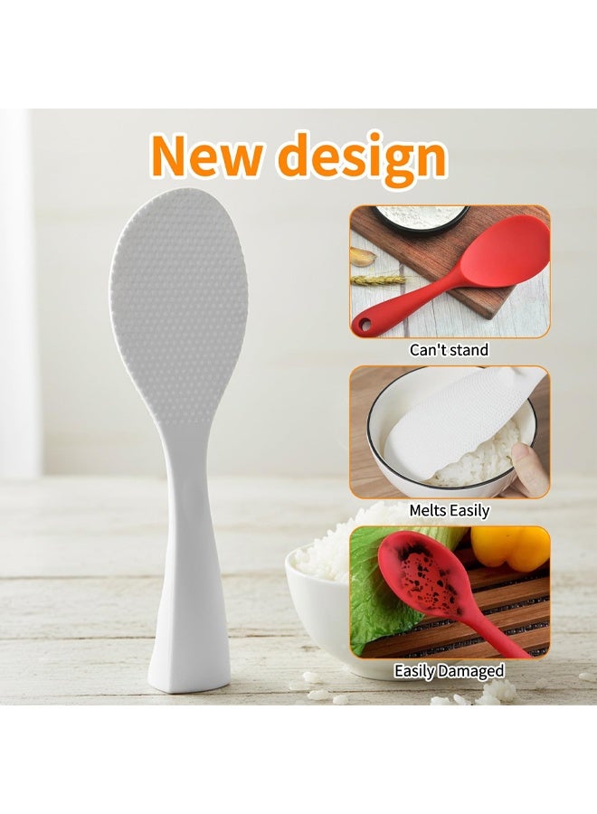 Non-Stick Silicone Rice Paddle Heat Resistant Standing Spoon for Kitchen Restaurant - Image 4