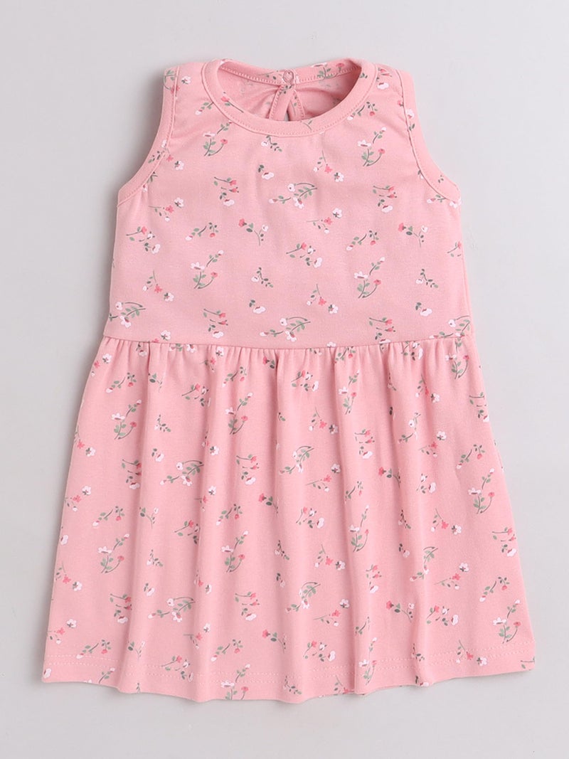 EIO Cotton Kids Floral Cloting Set (Sleevless Frock Set 1, 3-4 Years), Assorted - Image 3