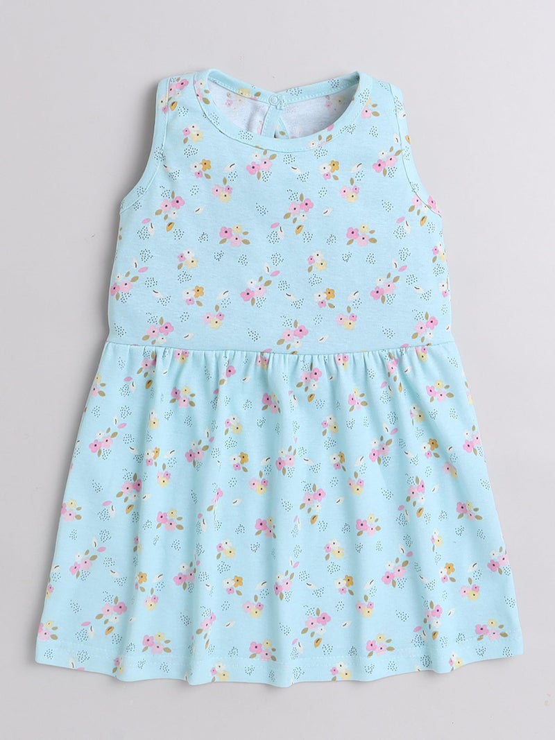 EIO Cotton Kids Floral Cloting Set (Sleevless Frock Set 1, 3-4 Years), Assorted - Image 4