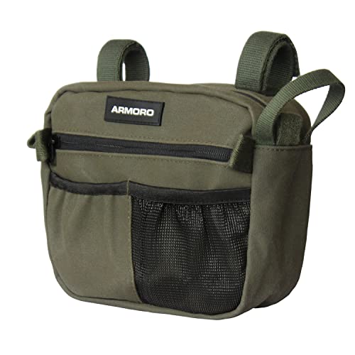 ARMORO Grab Handle Storage Bag for 4x4 | Compatible with Thar, Thar Roxx, Gypsy, Jimny, Jeep, Gurkha | Grab handle Bar Organizer, Off-Road Gear Storage, Interior Accessory | Olive - Image 4