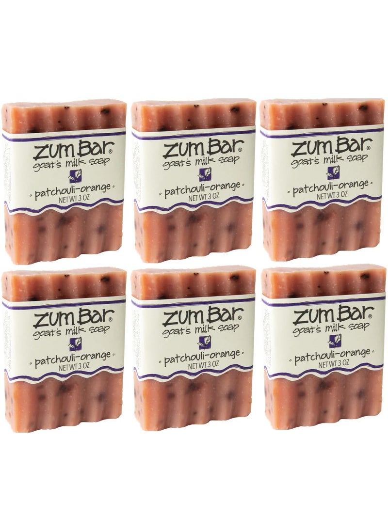 Indigo Wild Indigo Wild Zum Bar Goats Milk Soap  PatchouliOrange  3 oz 6 Pack 