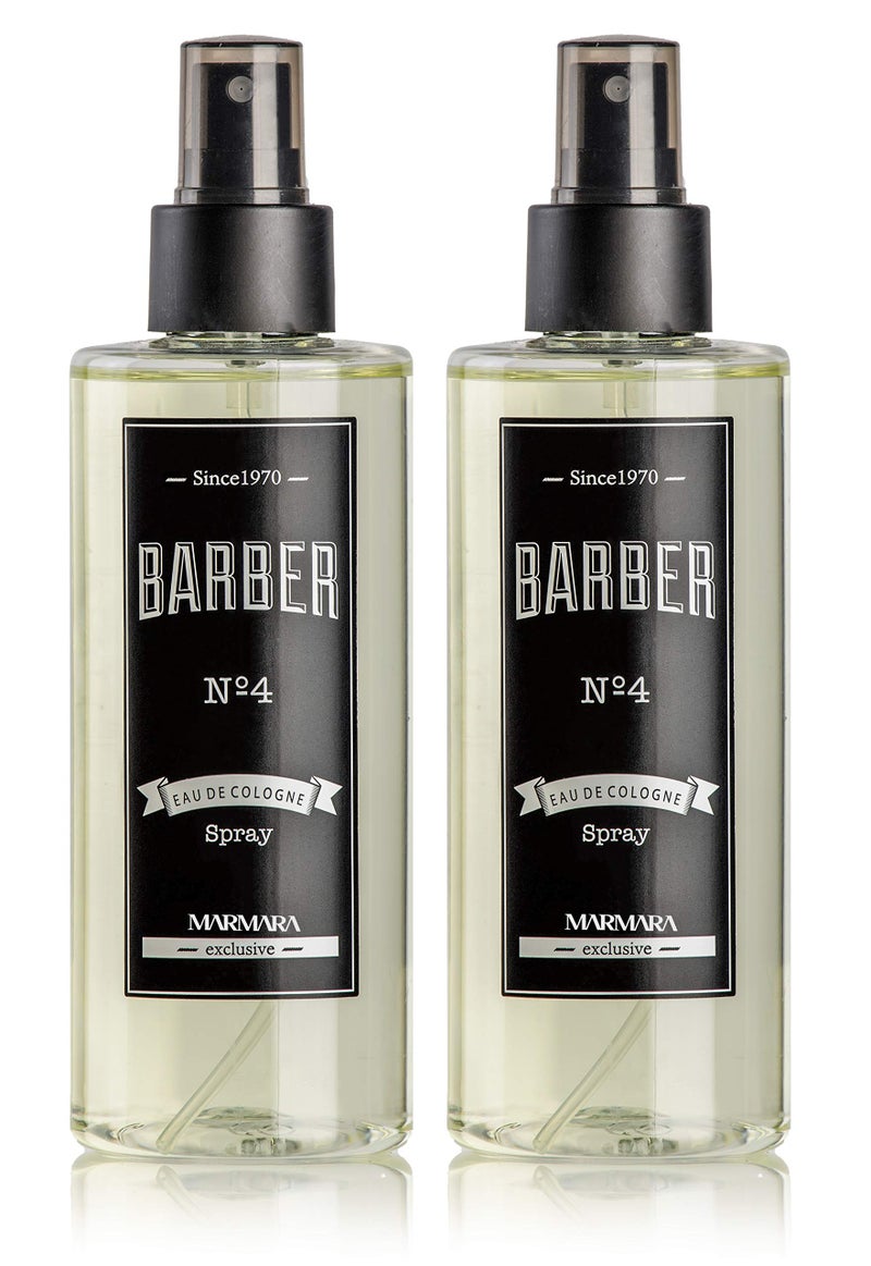 barber marmara Marmara Barber Cologne - Best Choice of Modern Barbers and Traditional Shaving Fans (No 4 Green, 250ml x 2 Bottles) - Image 1