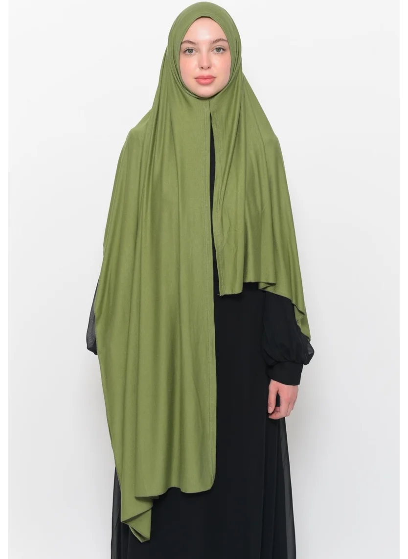 التوبة Ready Practical Interlocking Luxury Organic Plain Combed Cotton Shawl Cross Aligned - Pistachio Green