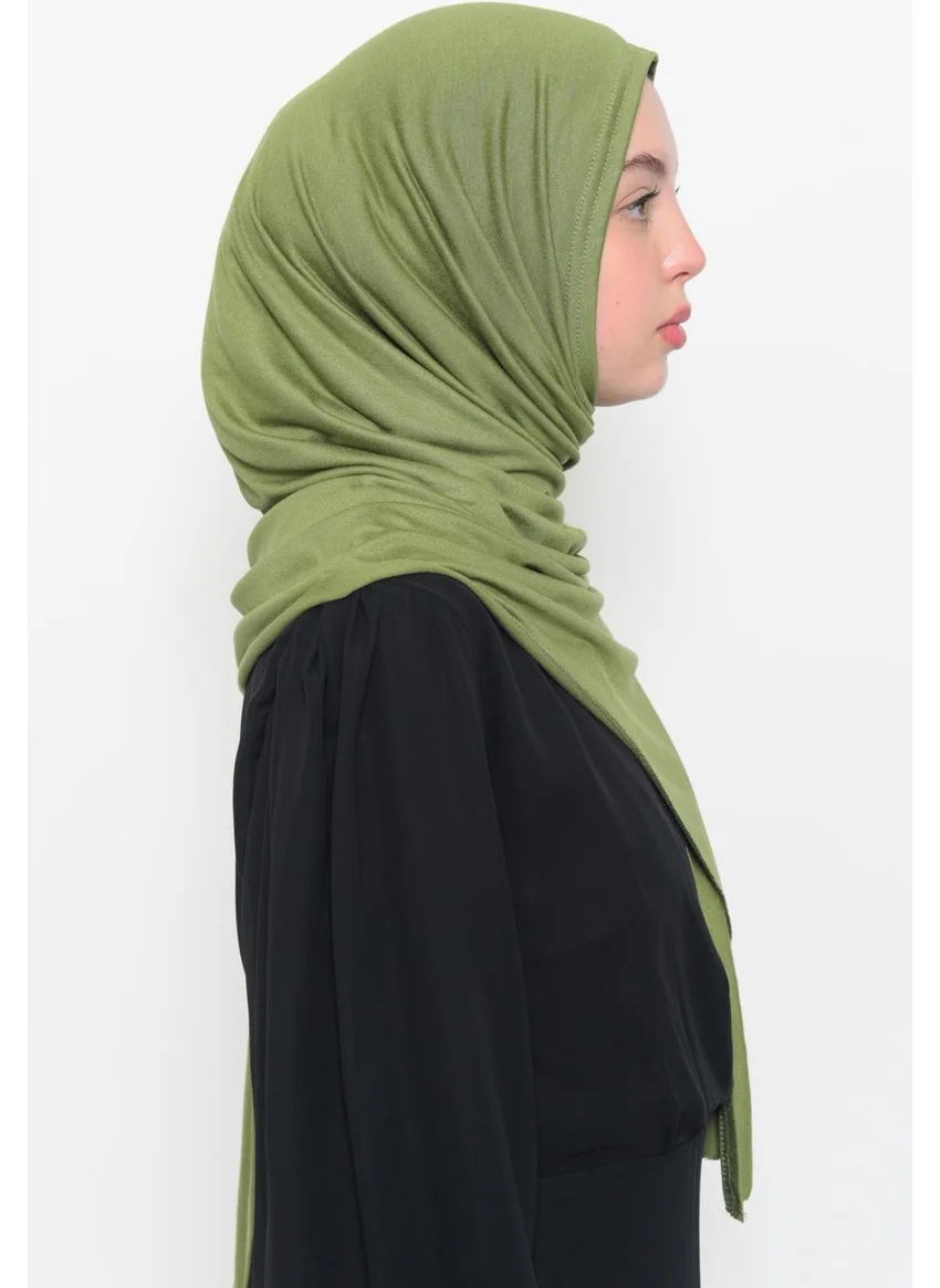 التوبة Ready Practical Interlocking Luxury Organic Plain Combed Cotton Shawl Cross Aligned - Pistachio Green