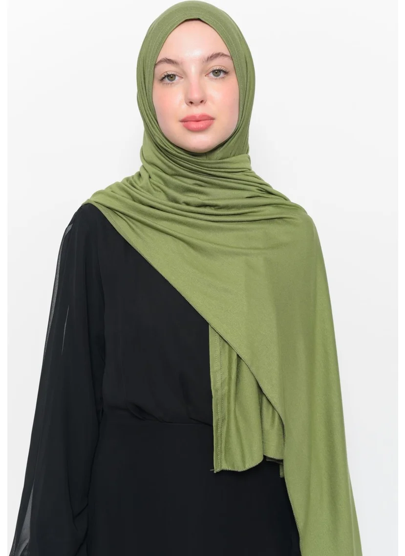التوبة Ready Practical Interlocking Luxury Organic Plain Combed Cotton Shawl Cross Aligned - Pistachio Green