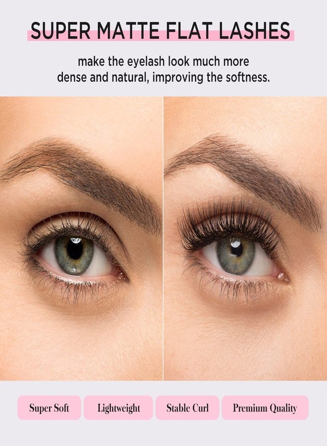 BEYELIAN Eyelash Extensions, Individual Lashes, 0.15mm D+ Curl 7-15mm Super Matte Classic Lash Extensions, Ellipse Flat Eyelash Extension, Mixed Tray for Professional Salon Use - Image 3