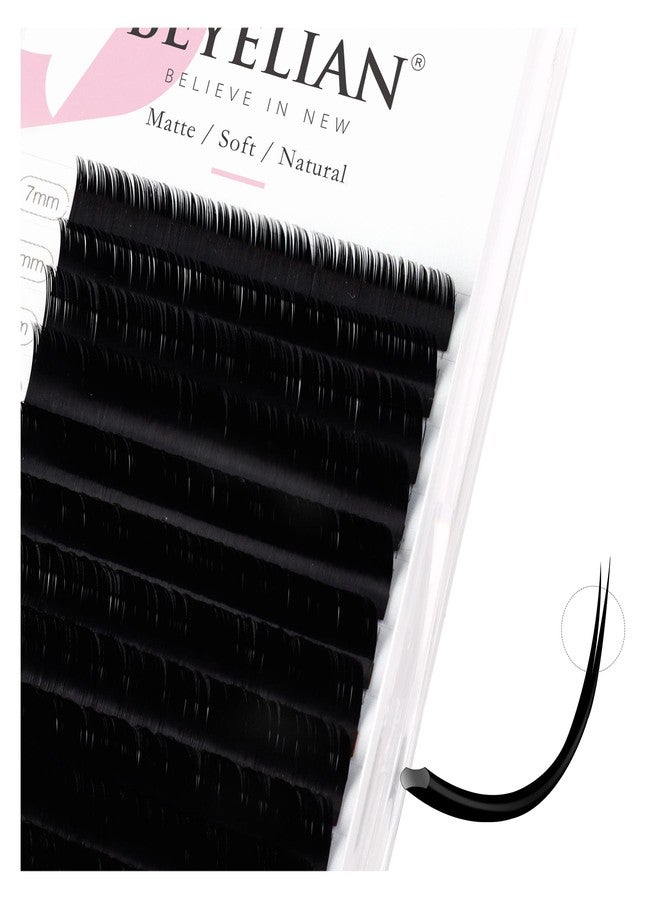 BEYELIAN Eyelash Extensions, Individual Lashes, 0.15mm D+ Curl 7-15mm Super Matte Classic Lash Extensions, Ellipse Flat Eyelash Extension, Mixed Tray for Professional Salon Use - Image 1