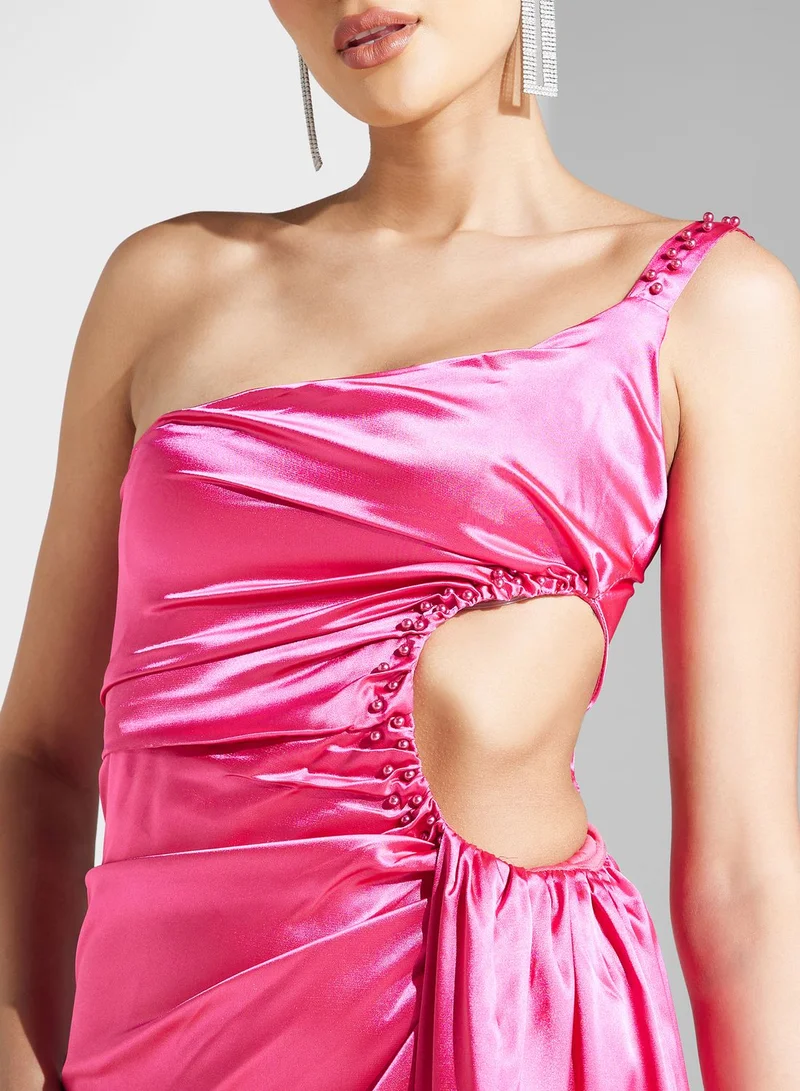 Ella Limited Edition Satin One-Shoulder Dress