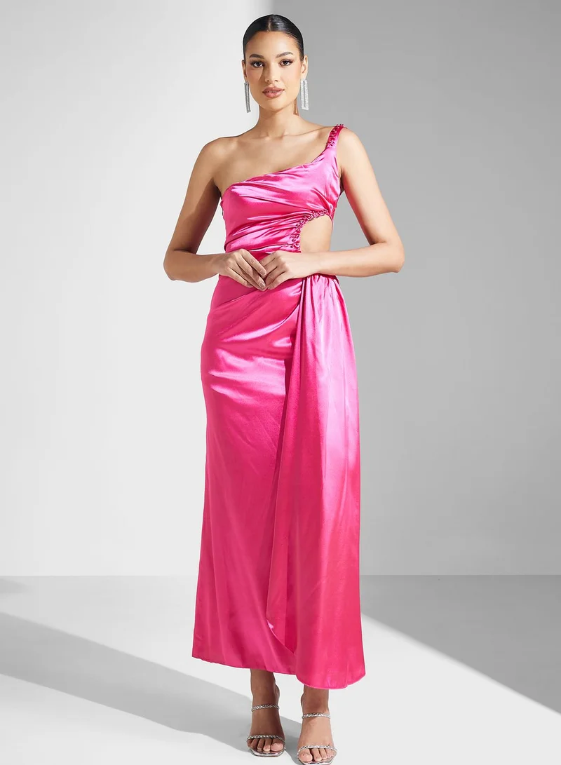 Ella Limited Edition Satin One-Shoulder Dress