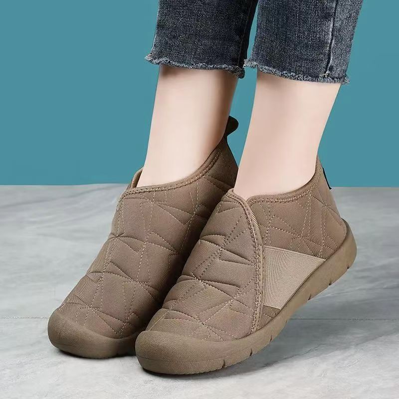 Winter New Soft Sole Non-Slip Moms Shoes Fleece-Lined Thickened High-Top Warm Cotton Shoes Lightweight Casual Fashion Snow Boots - Image 2