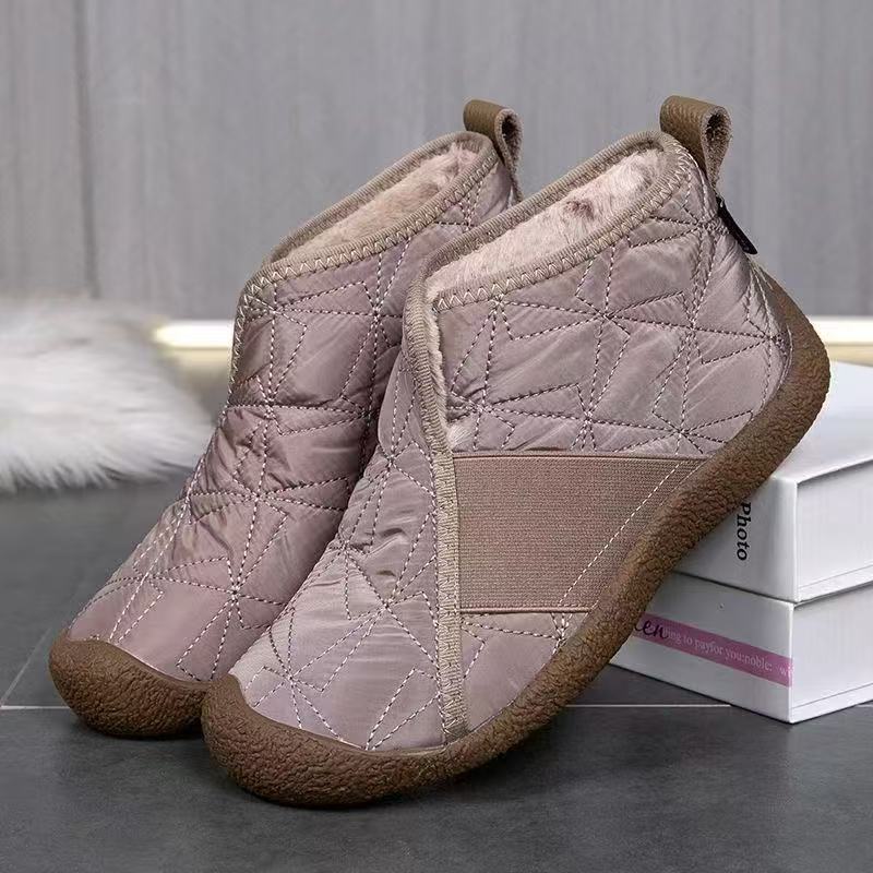 Winter New Soft Sole Non-Slip Moms Shoes Fleece-Lined Thickened High-Top Warm Cotton Shoes Lightweight Casual Fashion Snow Boots - Image 3