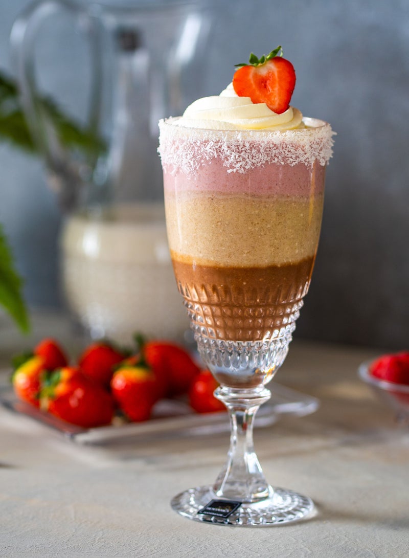 Rogaska طقم شاي مثلج مكون من قطعتين مع الماس - Image 3