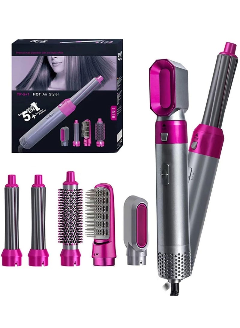 ELTRAZONE 5 in 1 Multifunctional styling tool, The Detachable Negative Iron Automatic Suction Hair Curler, 5 in 1 Multi-Head Hot Air Comb - Image 1