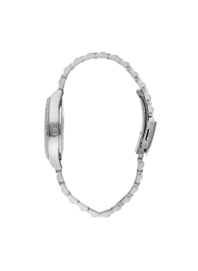 لي كوبر Women's Analog Display Watch With Silver Metal Strap - LC07818.390