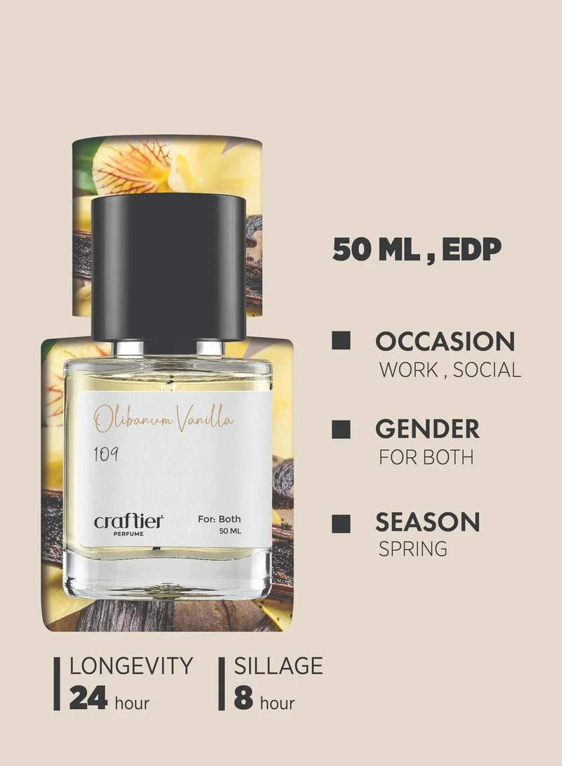 Craftier Perfume Inspired-Vanille Fatale OLIBANUM VANILLA - Inspired of-VANILLE FATALE, Eau De Parfum for Men & Women - 50ml, Long Lasting Spicy Fragrance Upto 24 Hrs, Travel Size Unisex Perfume  | Best Price UAE
