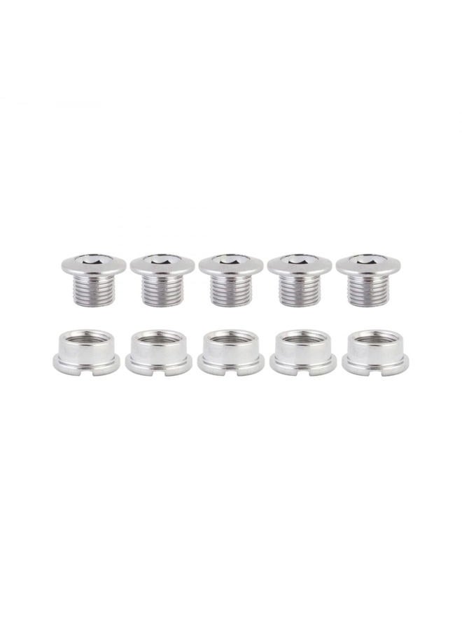 Origin8 Single-Ring Chainring Bolts, Steel, Chrome Plated