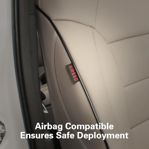 EKR HRV Seat Covers Custom Fit for Honda HRV LX 2019 2020 2021 2022 Car Seat Cover Full Set for Trucks SUV,Leather Seat Protectors-Faux Leather (Beige) - Image 2