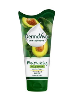 Dermoviva Moisturizing Face Wash Vitamin Boost Avocado Rich in Natural Oils and Vitamin E Helps Hydrate and Retain Essential Moisture -150ml
