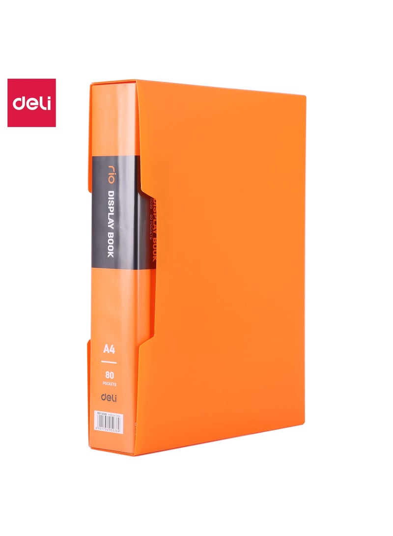 Deli E5036 Display Book 1 piece - A4, 80 Pages, Assorted Colors - Image 2