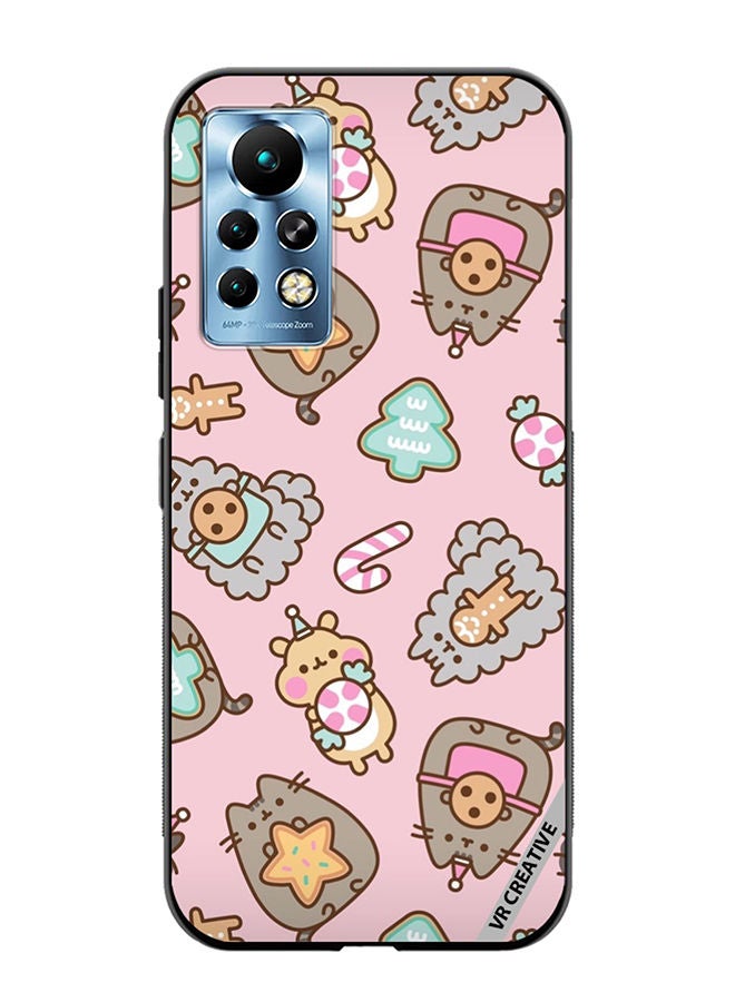 VR CREATIVE Protective Case Cover For Infinix Note 11 Pro Business Cat Design Multicolour - Image 1