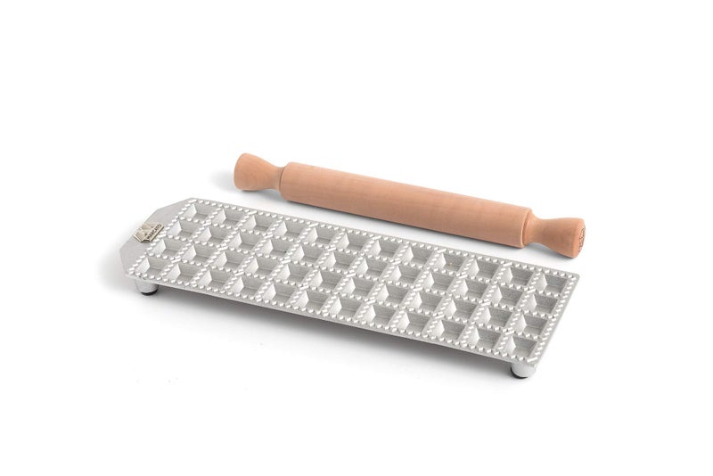 MARCATO صانع الرافيولي ماركاتو، يصنع 4 دزينة من المربعات 1 بوصة، صنع في إيطاليا، غير لامع - Image 1