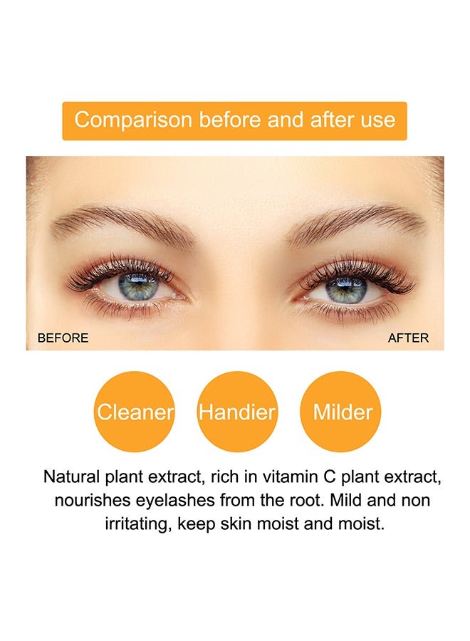 إيلهو شامبو الرموش بفيتامين سي بزهر البرتقال ، شامبو الرموش 60 مل + عصا الماسكارا + فرشاة ، شامبو الرموش الرغوية منظف الرموش للوصلات ، مستخلص زهر البرتقال الطبيعي ، صالون والاستخدام المنزلي - Image 3